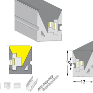 12*15 Silicone Neon Tube Flex Strip LWTG1215-1