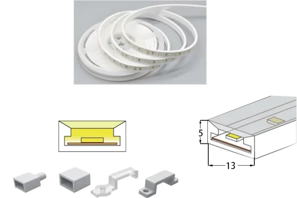 13*5 Silicone Neon Tube Flex Strip LWTG1305-1