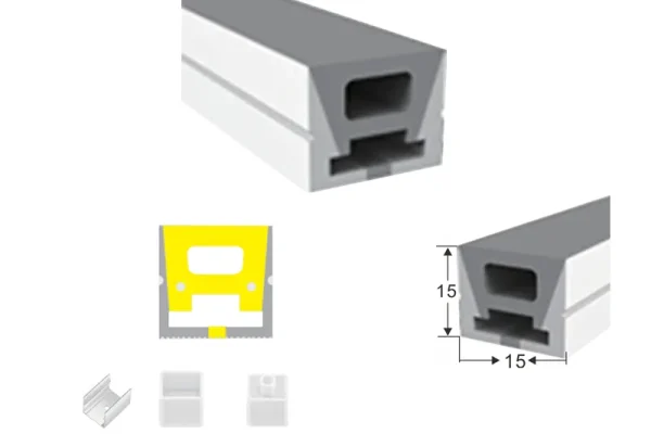 15*15 Silicone Neon Tube Flex Strip LWTG1515-1