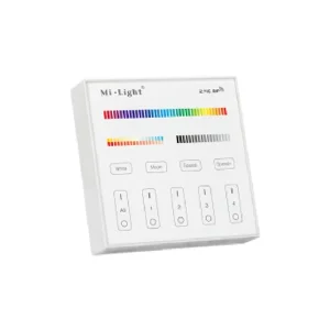 Grouped RGB+CCT panel remote control