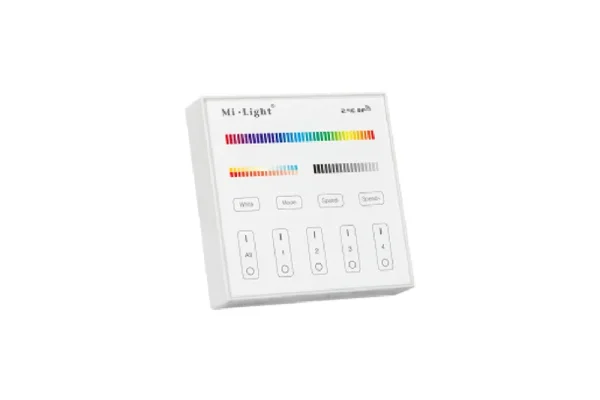 Grouped RGB+CCT panel remote control